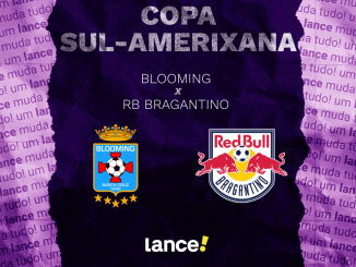 Gráfico promocional do jogo Blooming x Bragantino pela Copa Sul-Americana